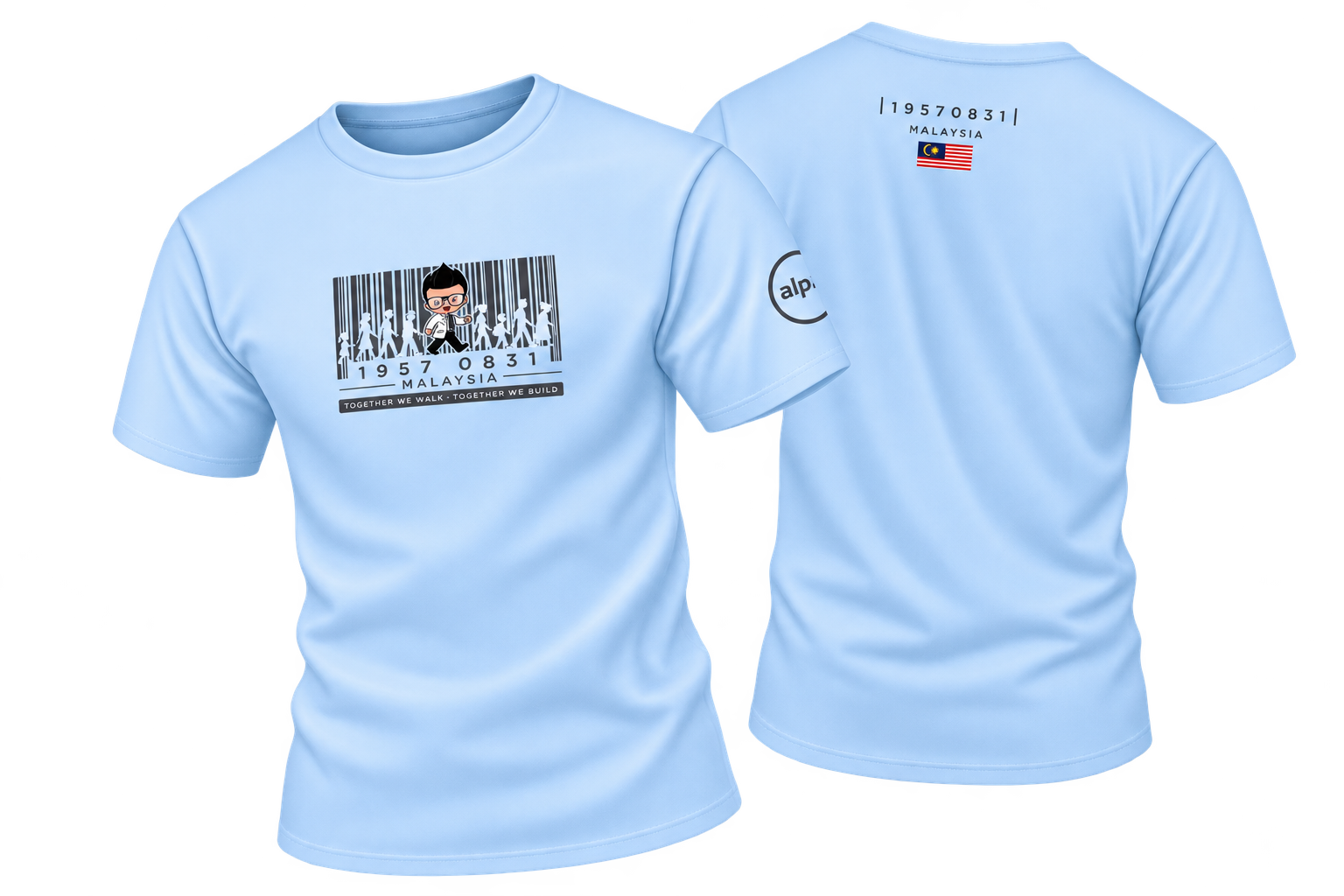 2nd edition campaign T-shirt, front and back design